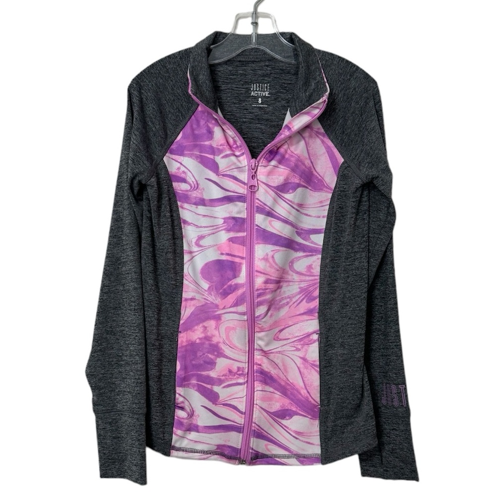 Justice Girls Size 8 Zip Up Top/Jacket